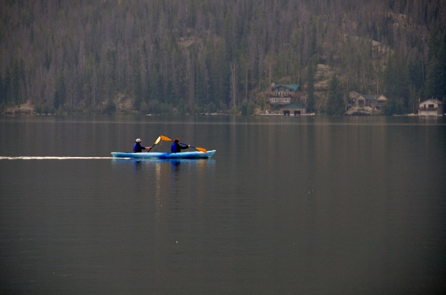Canoers on Grand Lake